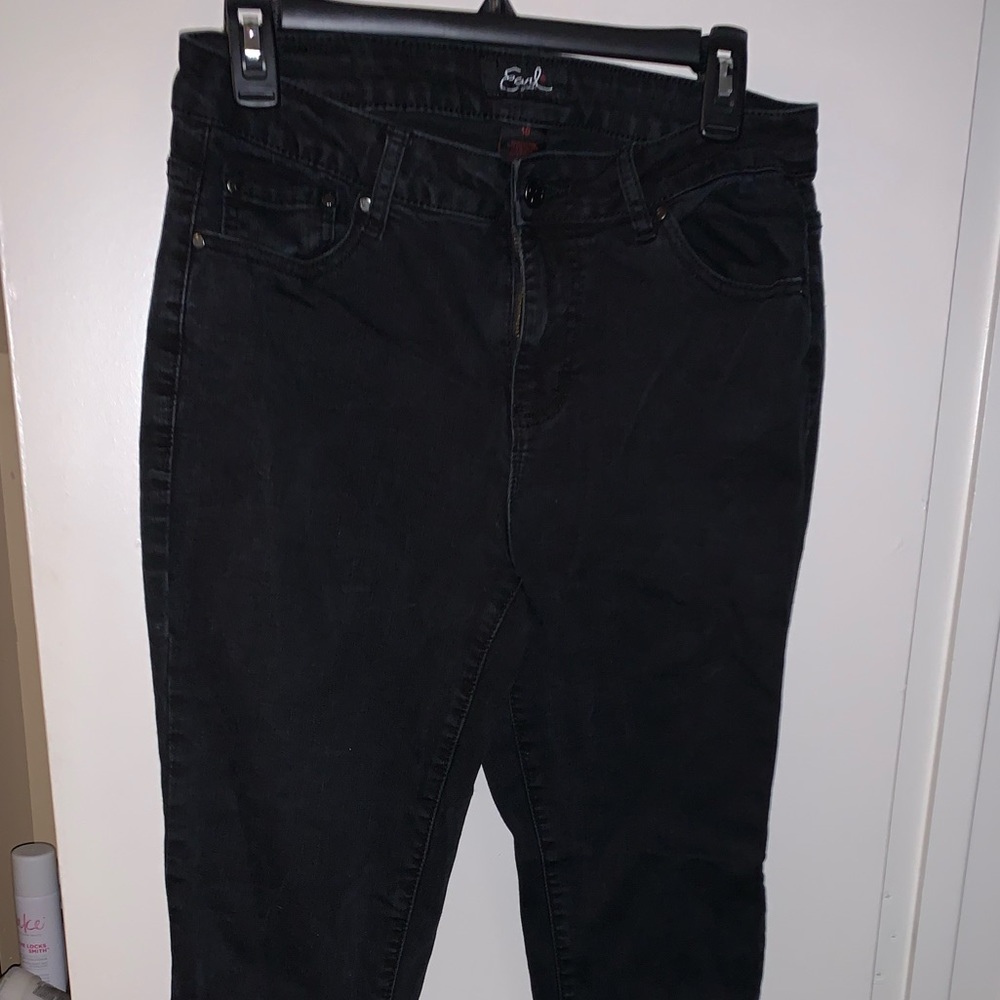 Black Earl Skinny Jeans size 10, 29” inseam